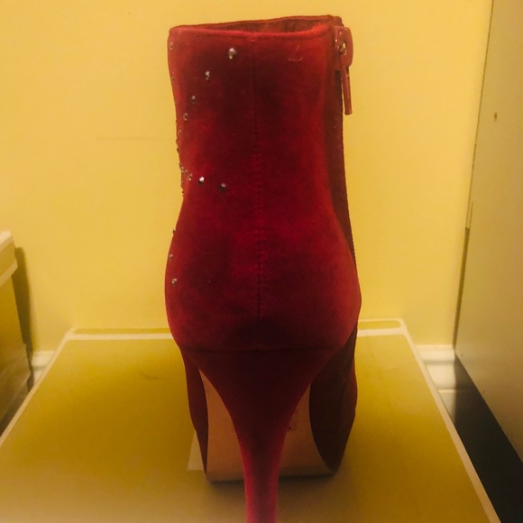 Red Velvet Booties - Picture 2 of 3